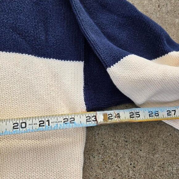 Vtg 90s JOHN ASHFORD Multicolor Colorblock Heavyweight Knit Crewneck Sweater Lg - Picture 4 of 5